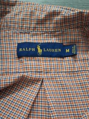 Polo by Ralph Lauren Orange Plaid Button-Down Shirt